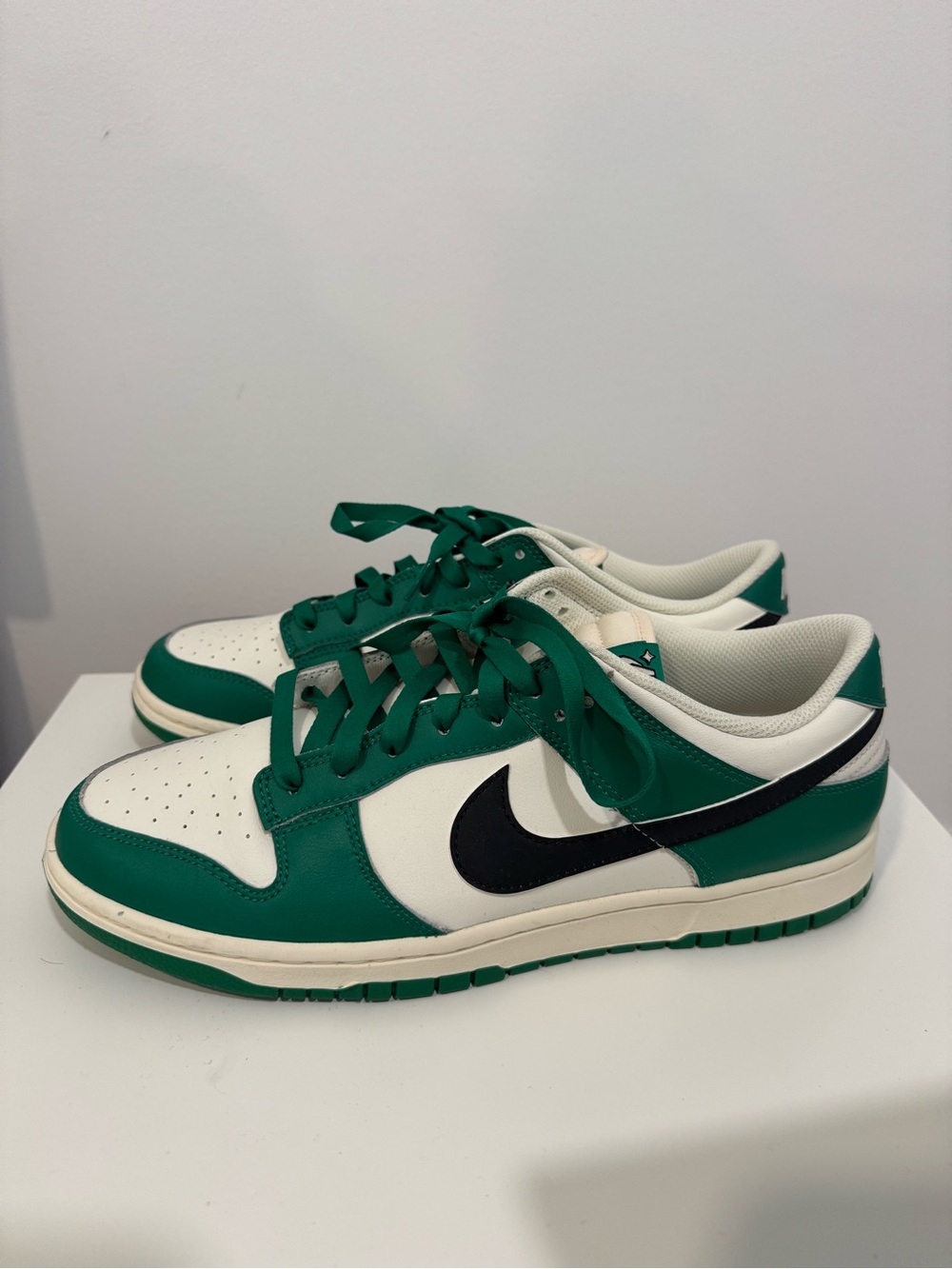 Nike Dunk Low White Green Black Low-Top Sneakers